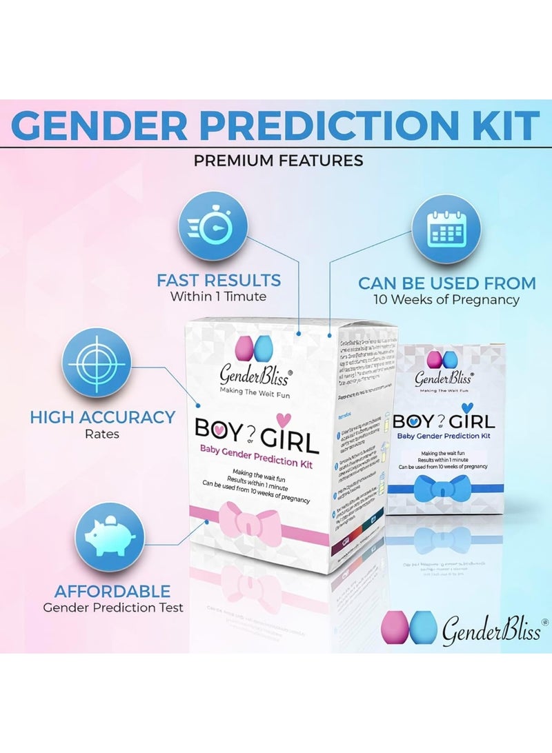 GenderBliss مجموعة اختبار تحديد جنس الجنين المبكر من جندر بليس - اختبار الكشف عن جنس الحمل في المنزل - للمتعة فقط - Image 3