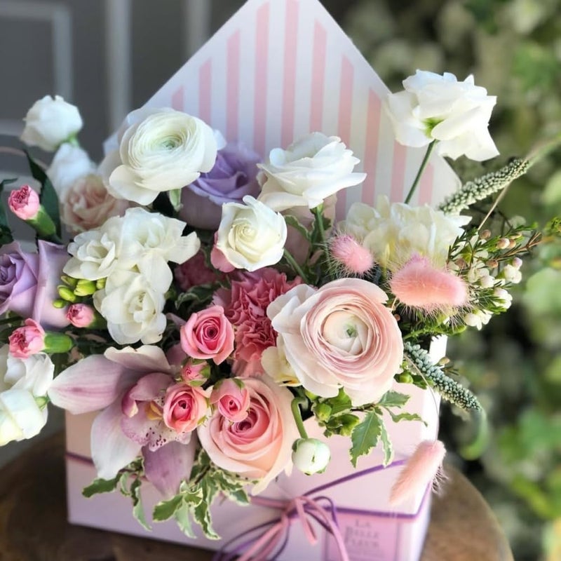 BBJ WRAPS Envelop Flower Wrapping Paper Box Florist Bouquet Packaging Boxes for Floral Arrangement Supplies, 5 Counts, 7.9 x 2.8 x 5.7 Inch (Pink) - Image 2