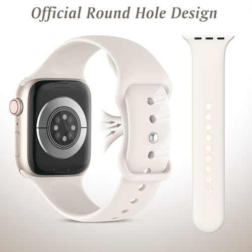 EOMTAM Patenting 10 Pack Sport Bands Compatible with Apple Watch Bands Women Men 40mm 41mm 38mm 45mm 44mm 42mm 46mm 49mm,Silicone iWatch Bands Waterproof Strap for iWatch Series 10 9 8 7 6 5 4 SE Ultra - Image 2