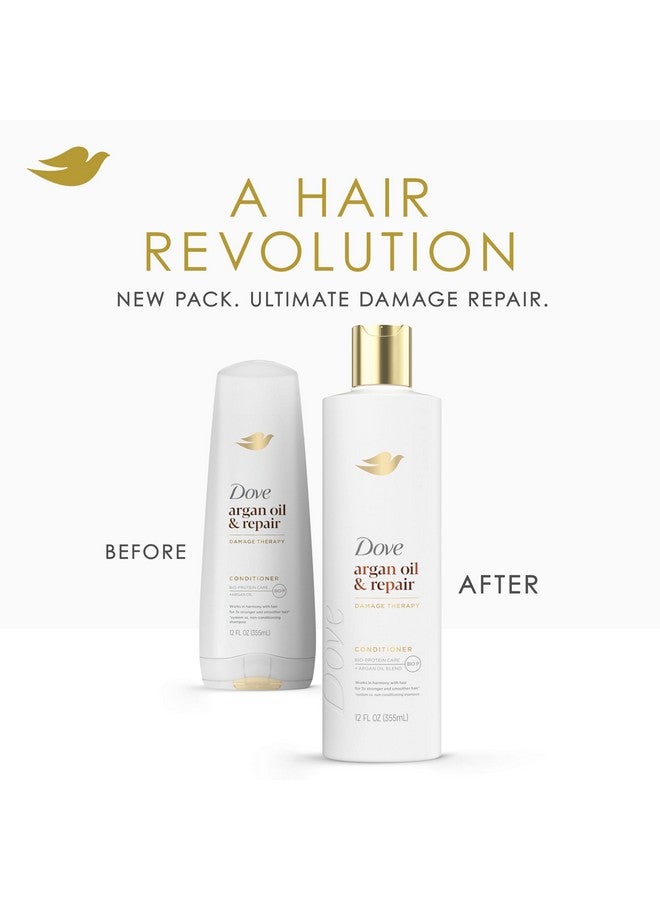 دوف بلسم دوف بزيت الأرغان لإصلاح الشعر الخفيف مع تقنية العناية بالبروتين الحيوي ومزيج زيت الأرغان 12 أونصة سائلة - Image 3