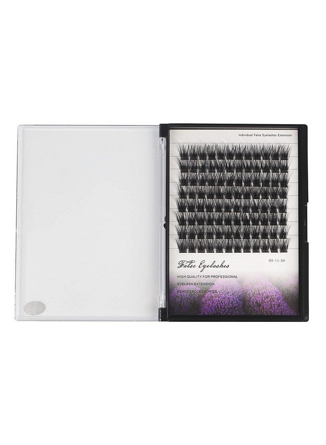 Dedila 96Pcs Wide Stem Dramatic Volume Eye Lashes Extensions D Curl Black Soft Individual False Eyelashes Cluster Makeup Toos (10Mm) - Image 1