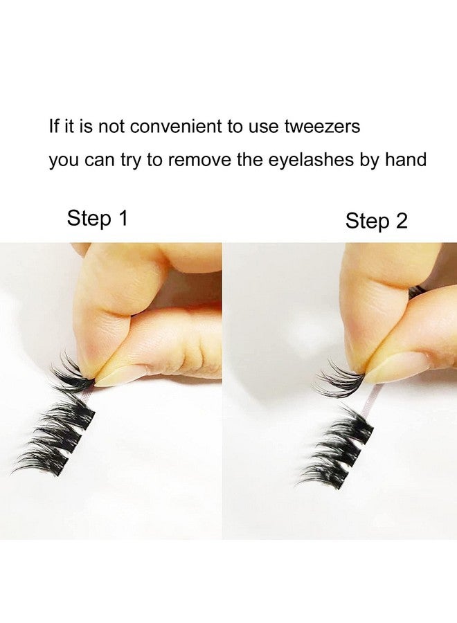 Dedila 96Pcs Wide Stem Dramatic Volume Eye Lashes Extensions D Curl Black Soft Individual False Eyelashes Cluster Makeup Toos (10Mm) - Image 4