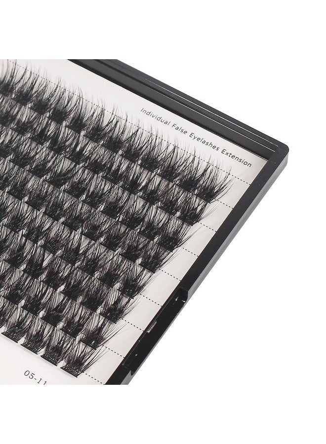 Dedila 96Pcs Wide Stem Dramatic Volume Eye Lashes Extensions D Curl Black Soft Individual False Eyelashes Cluster Makeup Toos (10Mm) - Image 3
