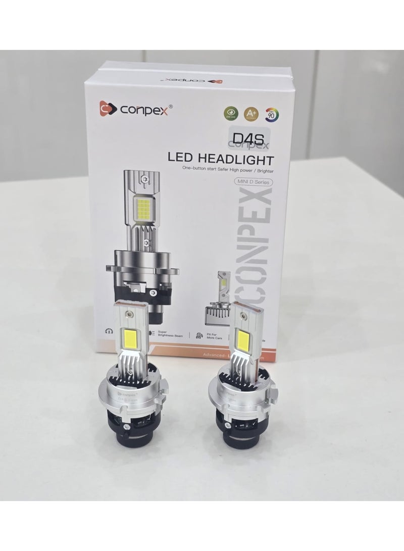 كونبيكس لمبات أمامية LED من Conpex نوع D4S – سلسلة Mini D عالية القدرة والإضاءة الفائقة - Image 1