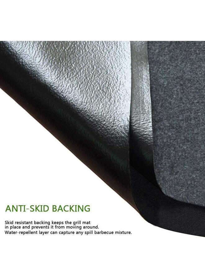 48''*36'' Under Grill Mat, BBQ Grill Splatter Pad, Double-Sided Fireproof Oil-Proof Grill Pad, Deck and Patio Protective Mat, Waterproof BBQ Protector, Washable Floor Mat - Image 2