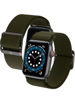 Spigen Lite Fit Band for Apple Watch Ultra 49mm, Series 8 /7 45mm and Series 6/SE2/SE/5/4/3/2/1 44mm/42mm Nylon Solo Loop - Khaki  - Image 1