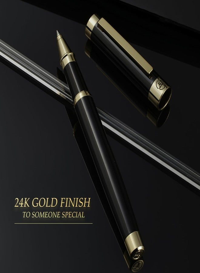 MCNTEIK luxury Rollerball Pen with 24K gold plating finish, luxury grade craftsmanship, Schmidt 888F refill, exquisite men's and women's gift pen set, professional, administrative, office - Image 3
