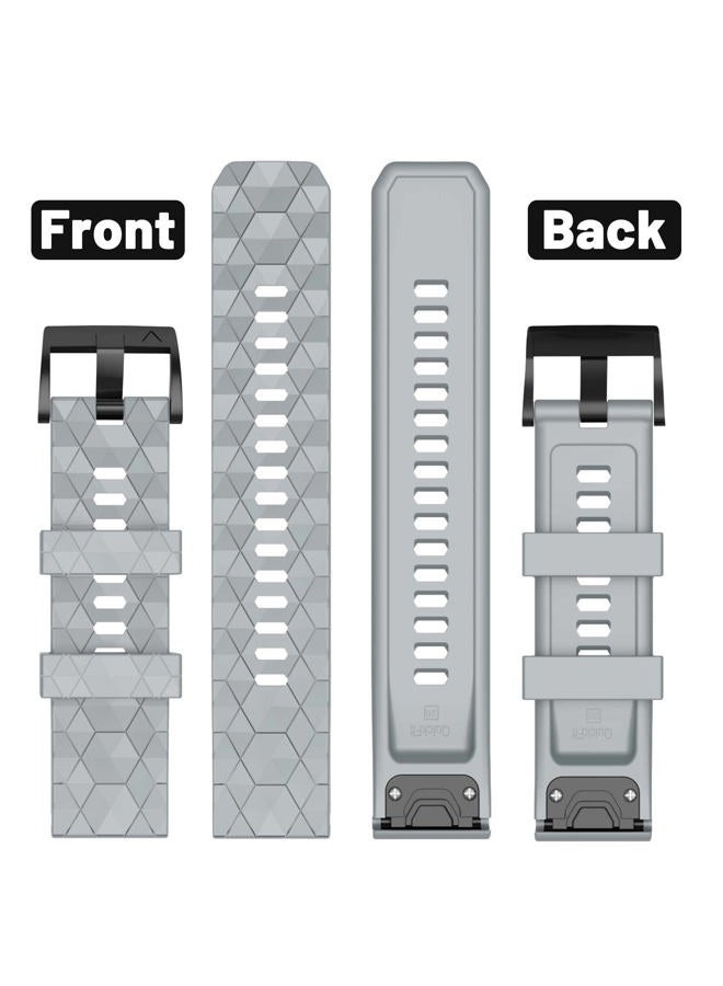 MYSNBKN Compatible with Garmin Fenix 7X Band 26mm Width Soft Watch Straps Sport Bands Replacement for Fenix 7X/Fenix 6X/Fenix 6X Pro/Fenix 5X/Fenix 5X Plus/Fenix 3/Fenix 3 HR Smartwatches - Image 4