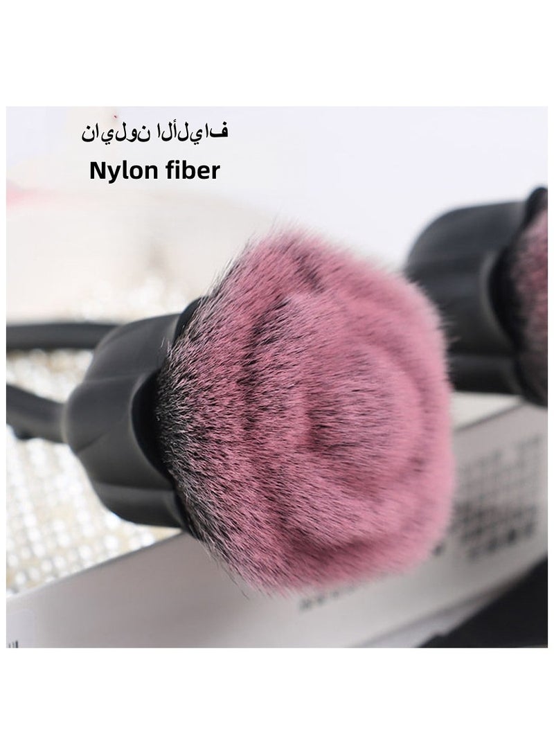 Heyla Rose-shaped makeup brush for loose brushing（black） - Image 1