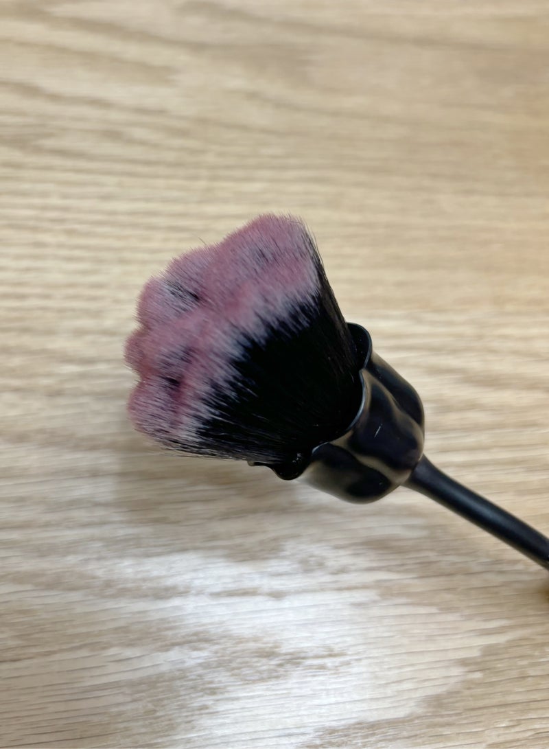 Heyla Rose-shaped makeup brush for loose brushing（black） - Image 2