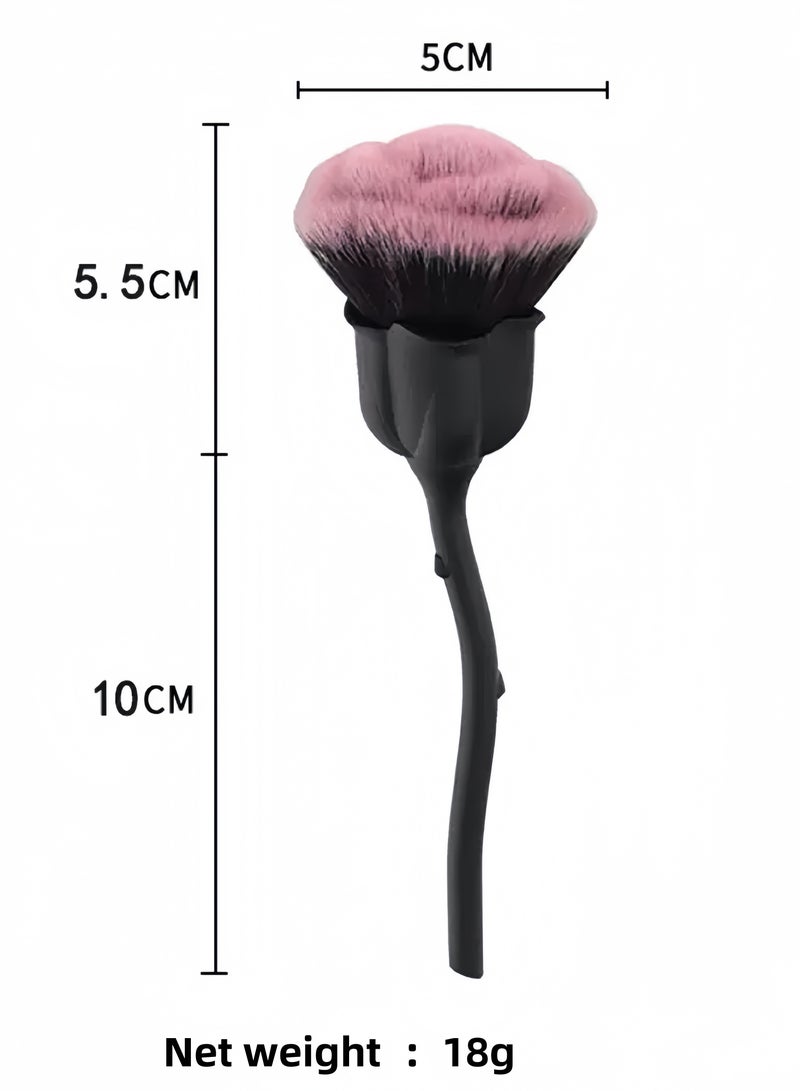 Heyla Rose-shaped makeup brush for loose brushing（black） - Image 3