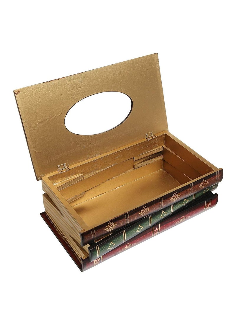 FFD Wooden Tissue Holder Stylish Tissue Box Cover and Napkin Holder Decorative Facial Tissue Dispenser Desktop Tissue Containe - Image 4