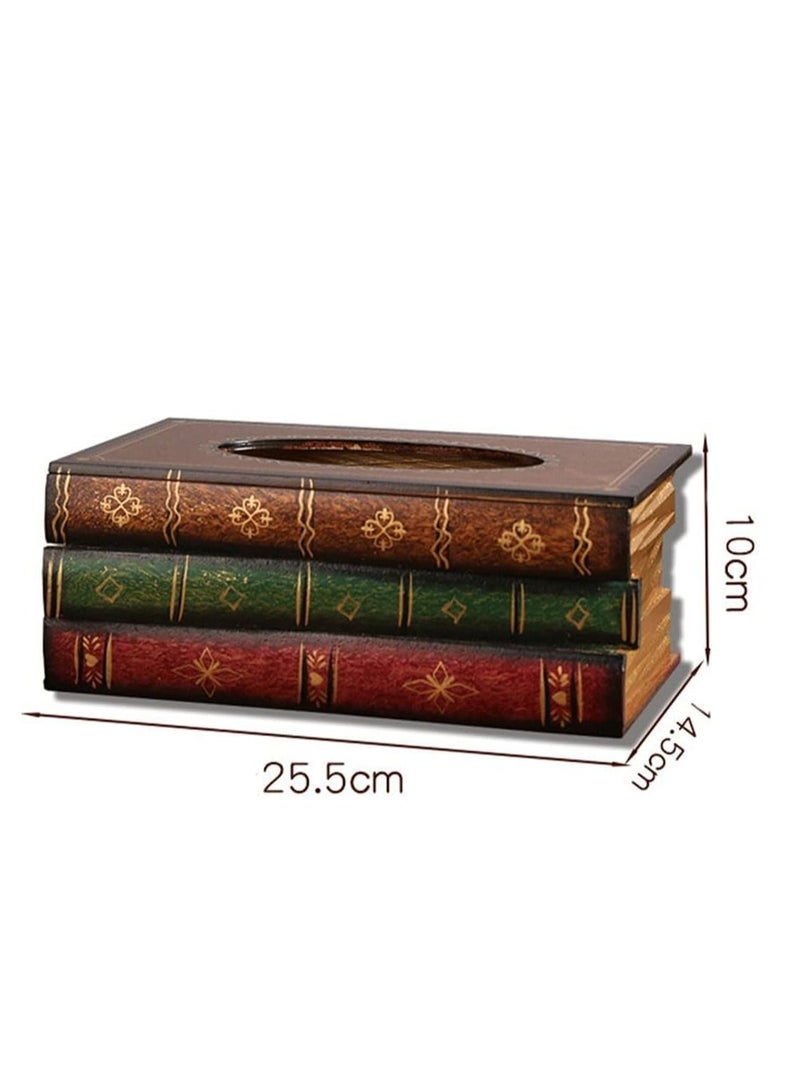 FFD Wooden Tissue Holder Stylish Tissue Box Cover and Napkin Holder Decorative Facial Tissue Dispenser Desktop Tissue Containe - Image 2