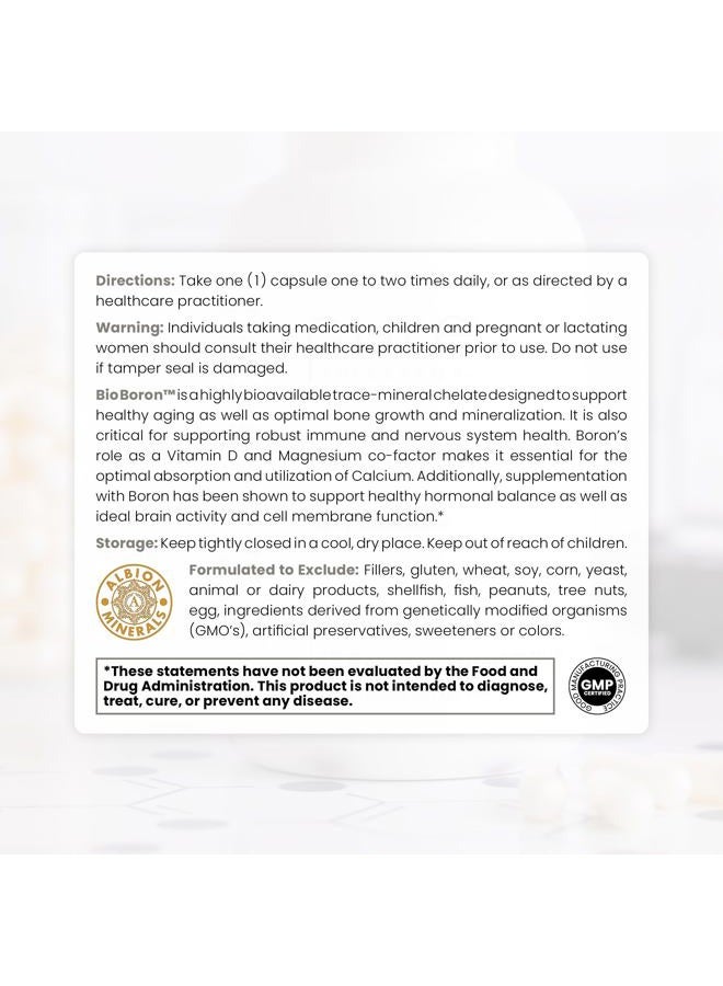 Pure TheraPro Rx Bio Boron, 30mg/Capsule, 90 Capsules, Bororganic Glycine Boron Supplements for Men & Women, Vegan Mineral Supplements for Bones, Cardiovascular Function & Immunity Support - Image 3