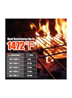 Y&D BBQ Gloves1472℉(800℃) Extreme Heat Resistant Grill Gloves14 inch Ultra-Long Wrist Cooking Gloves for BarbecueCookingSilicone Non-Slip 1 Pair (red)  - Image 2