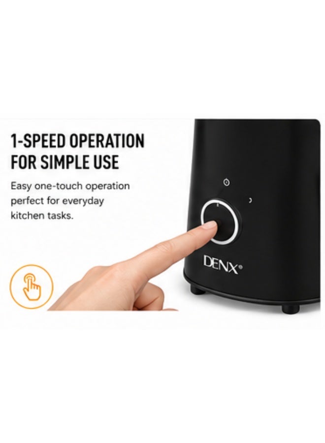 دينكس قطاعة خضروات كهربائية DENX بقوة 200 واط مع 5 شفرات قابلة للتبديل فتحة إدخال 65 مم لتقطيع البطاطس والجبن والخضروات بسرعة للمطبخ - Image 5