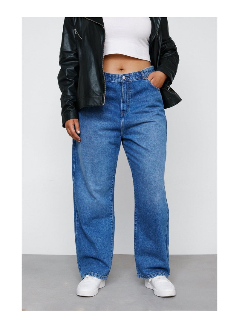 NASTY GAL - Straight Leg Denim Jeans - Image 1