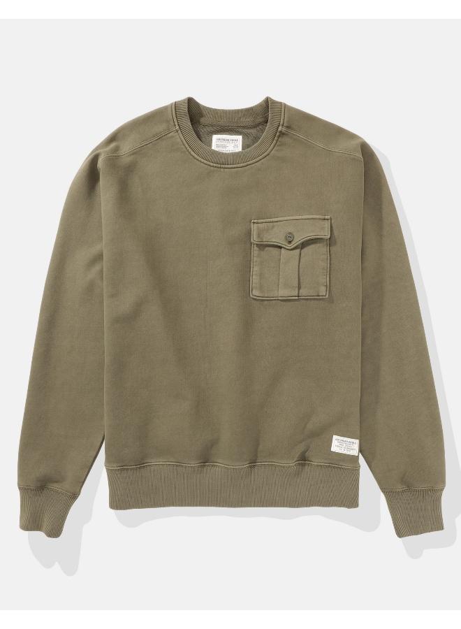 American Eagle Ae Utility Crew Neck Sweatshirt  - Image 3