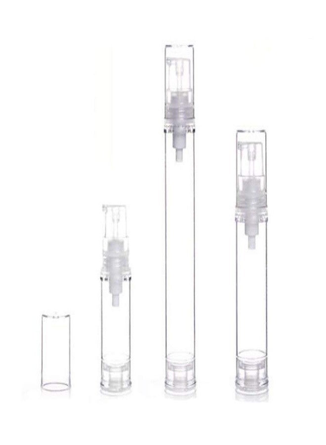 Quupy 5ML 6PCS Portable Empty Refillable Pump Plastic Bottle Foundation Travel Clear Bottle Liquid Storage Container - Image 3