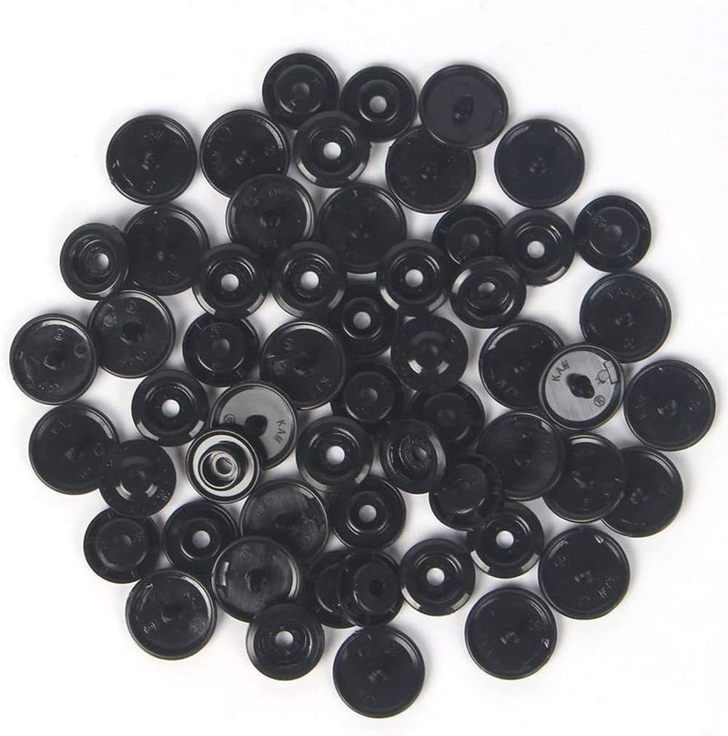 BetterJonny KAM Snaps Buttons + Snap Pliers, Starter Fasteners Kit, 384 Sets 24-Colors, Size 20 T5 KAM Snap Plastic Fasteners Punch Poppers Closures No-Sew Buttons for Crafts Cloth Diaper Bibs - Image 4