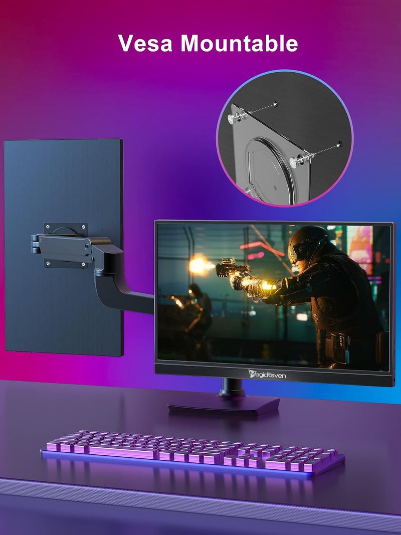 MAGICRAVEN 144HZ Portable Gaming Monitor, 17.3" 1080P Laptop Monitor, Dual USB C HDMI Second Computer Screen, VESA Gaming Display with Speakers, Travel Monitor for PS4/5 Xbox Switch MAC PC Phone - Image 4