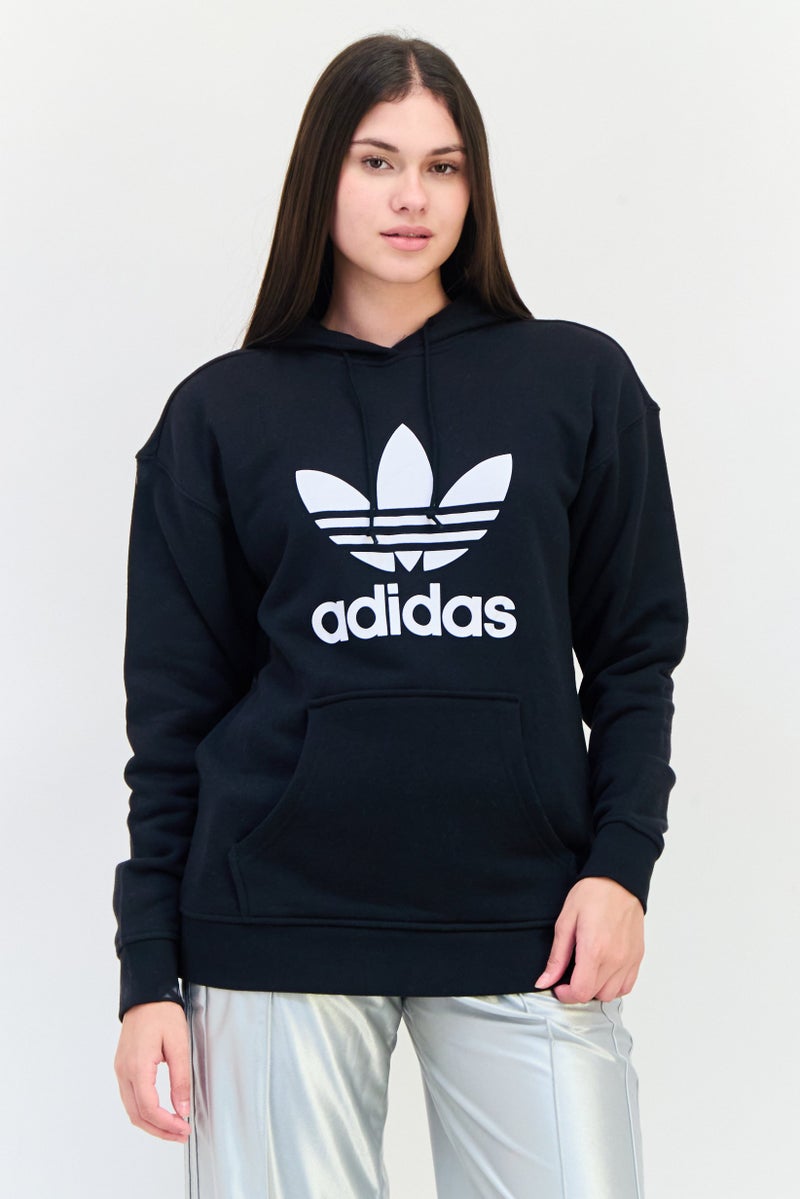adidas Originals Women Sportswear Fit Long Sleeve Sweatshirt, Black - Image 1