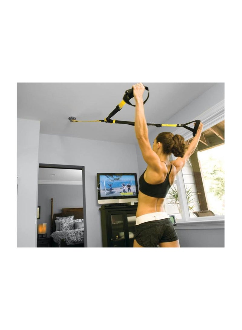 Wall/Ceiling Mount Bracket for Gym & Home Suspension Straps Mounts Anchor, Aerial Suspension Trainer for Olympic Rings Fitness Training Yoga Swing Battle Ropes Resistance Band & Boxing Equipment  - Image 3