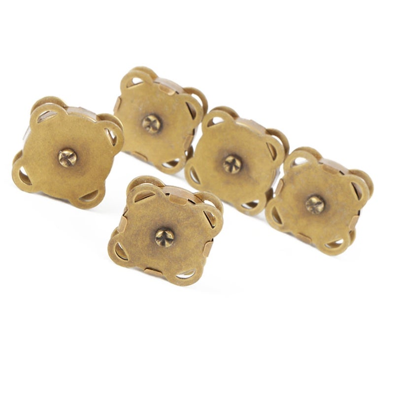 Metal Magnet Buckle 18.5MM Bright White Hand-sewn Snap Fasteners for DIY Clothing Accessories Bag Hardware Repair - Rugged Rust Resistant Metal with Smooth Plating for Jackets Backpacks Canvas Bag Lug - Image 4