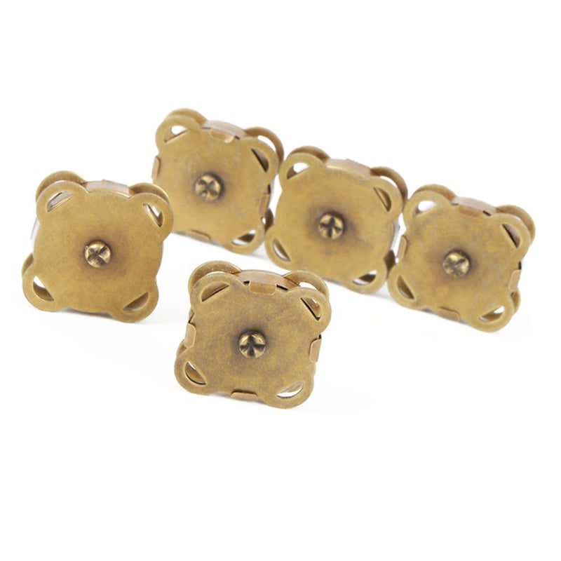 Metal Magnet Buckle 18.5MM Bright White Hand-sewn Snap Fasteners for DIY Clothing Accessories Bag Hardware Repair - Rugged Rust Resistant Metal with Smooth Plating for Jackets Backpacks Canvas Bag Lug - Image 5