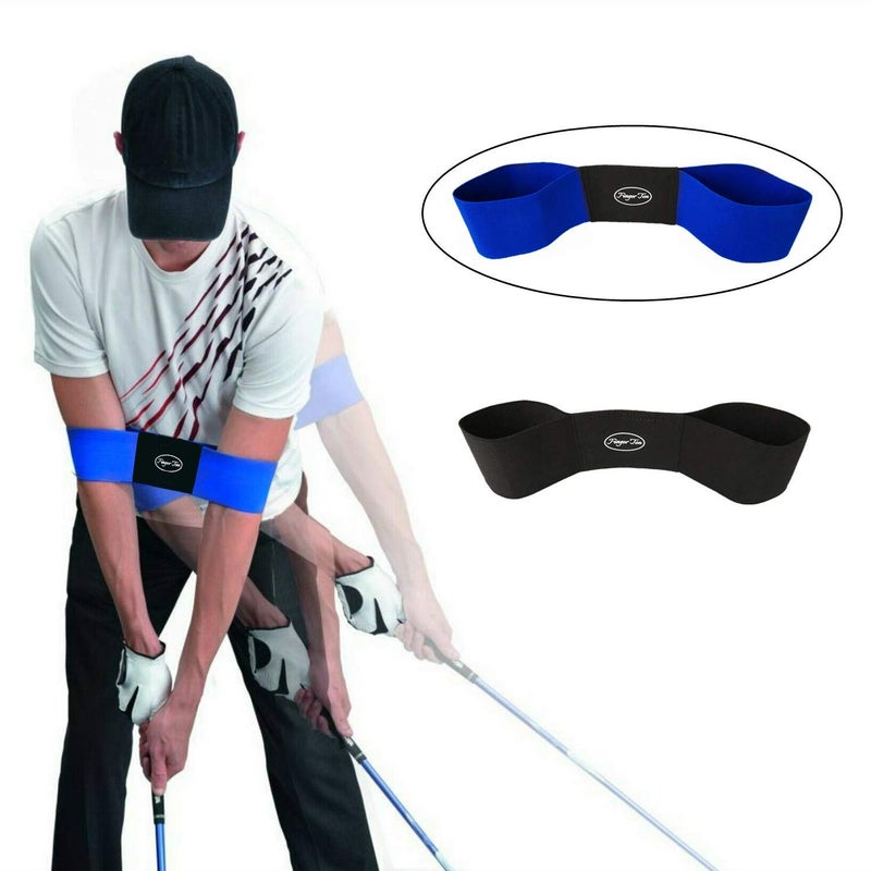 Indusoire Golf Swing Trainer Arm Band Training Aid for Aright Posture & Stick Control Durable Golf Accessory for Beginners Golf Set Compatible(Black) - Image 5