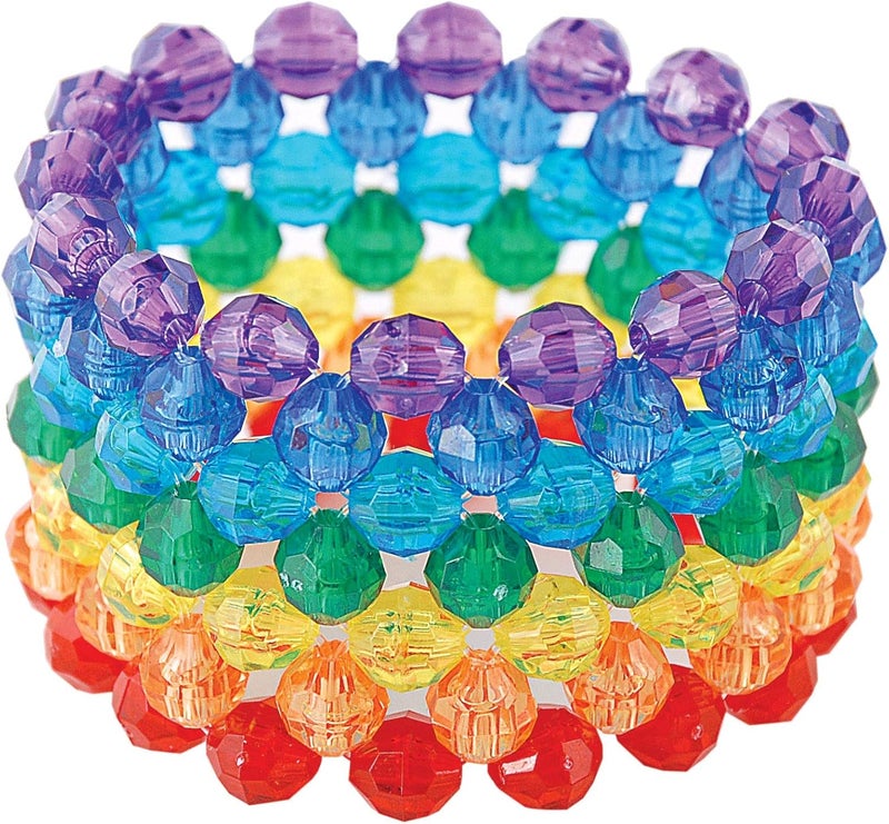 ذا بيديري Beadery 710V029: خرز بلاستيكي متعدد الأوجه، قطر 8 مم، 900 حبة في العبوة – متعدد الألوان - Image 2