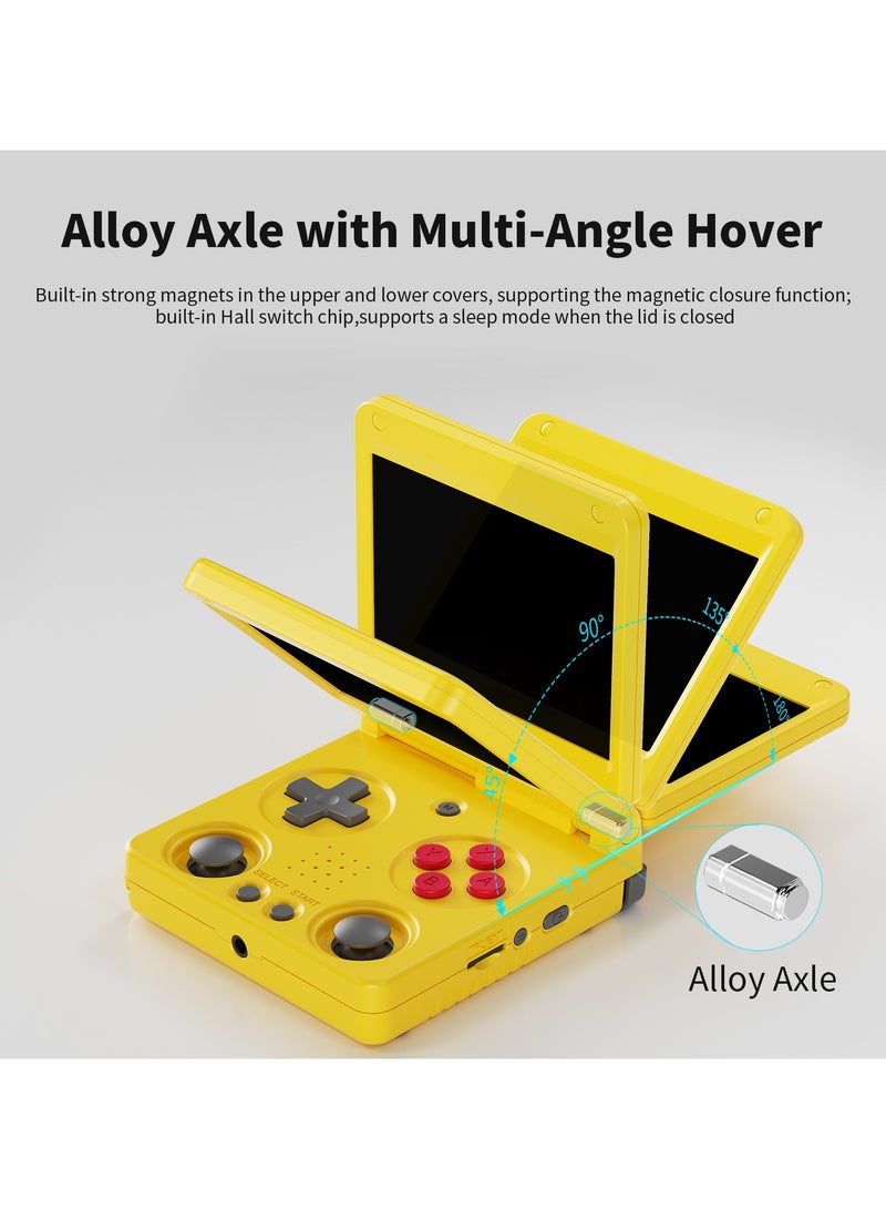 ANBERNIC  RG34XXSP Flip Handheld Gaming Console, 3.4-Inch IPS screen, Linux64-bit Single Player Gaming Console, 64G TF Dual Slot, 3300mAH Battery, WIFI Bluetooth, Portable Handheld Style Foldable Retro Video game player - Image 5