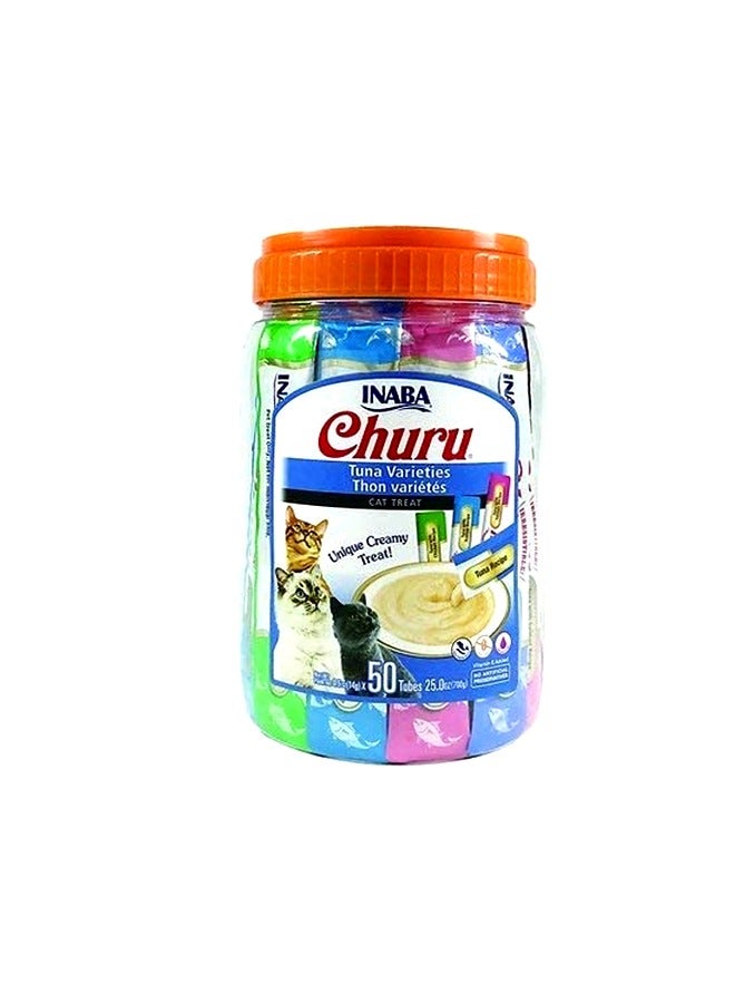 INABA Churu Tuna Cat Treats - 14G (Pack Of 50) - Image 1