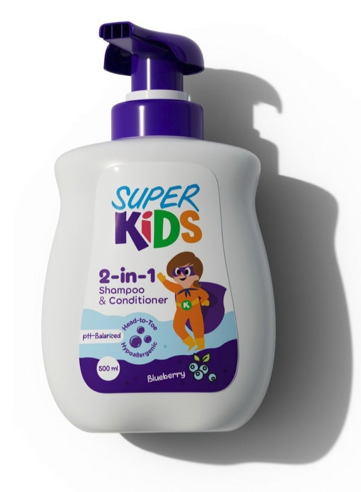 Superkids 2 in 1 Shampoo & Conditioner For Kids - 500 Ml