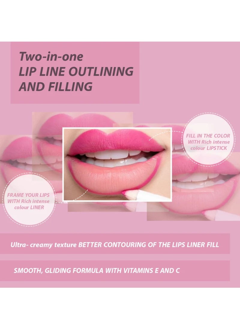 IDA Beauty Edge & Enrich Creamy Lip Liner | 2-in-1 Lip Outliner & Filler | Waterproof, Smudge-Proof, Matte Finish | Vegan, Halal, Cruelty-Free  - Image 5