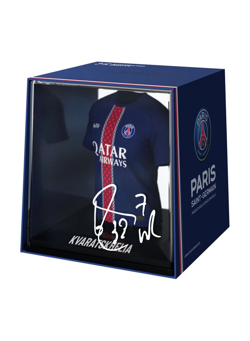 Splink  - Kvaratskhelia  (PSG) - Home 25/26 Jersey Display Case, Official Licensed Collectible - Image 3