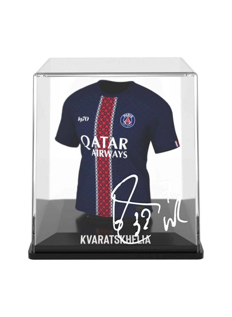Splink  - Kvaratskhelia  (PSG) - Home 25/26 Jersey Display Case, Official Licensed Collectible - Image 2