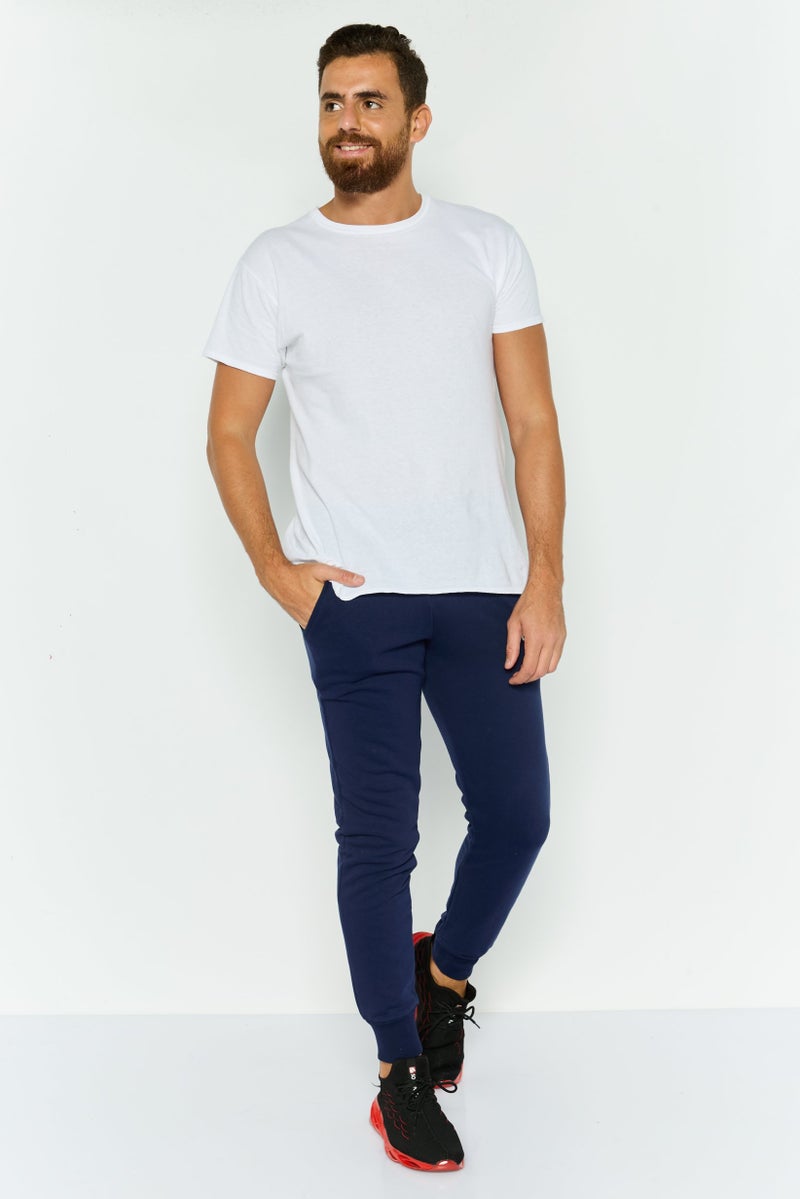 PUMA Men Sportswear Fit Brand Logo Jogger Pants, Navy  - Image 2