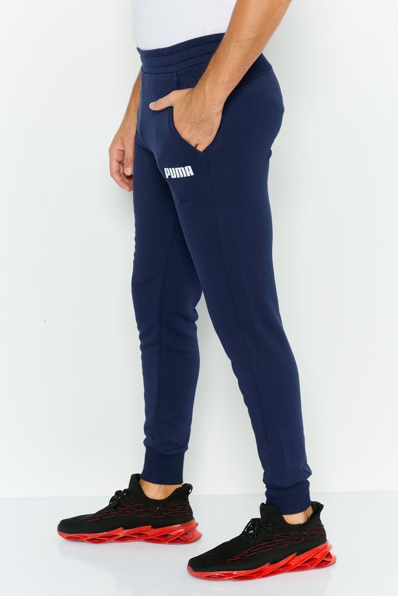 PUMA Men Sportswear Fit Brand Logo Jogger Pants, Navy  - Image 3