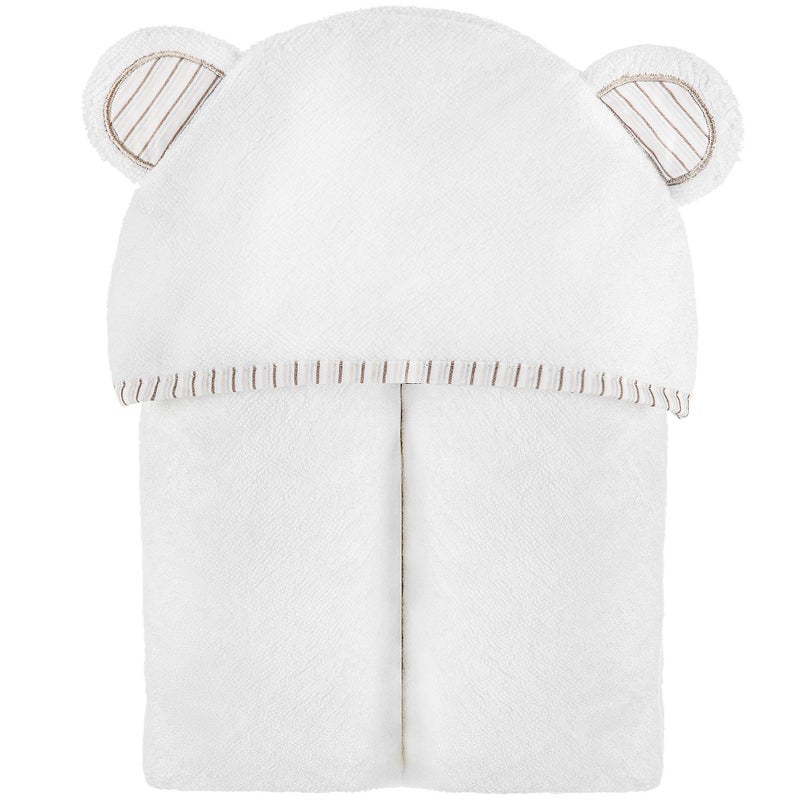 ميني بو MINIBOO Baby Hooded Towel - Ultra-Soft and Absorbent Rayon from Bamboo Baby Towels for Newborn to Toddlers - Hypoallergenic Baby Bath Towels - Image 2