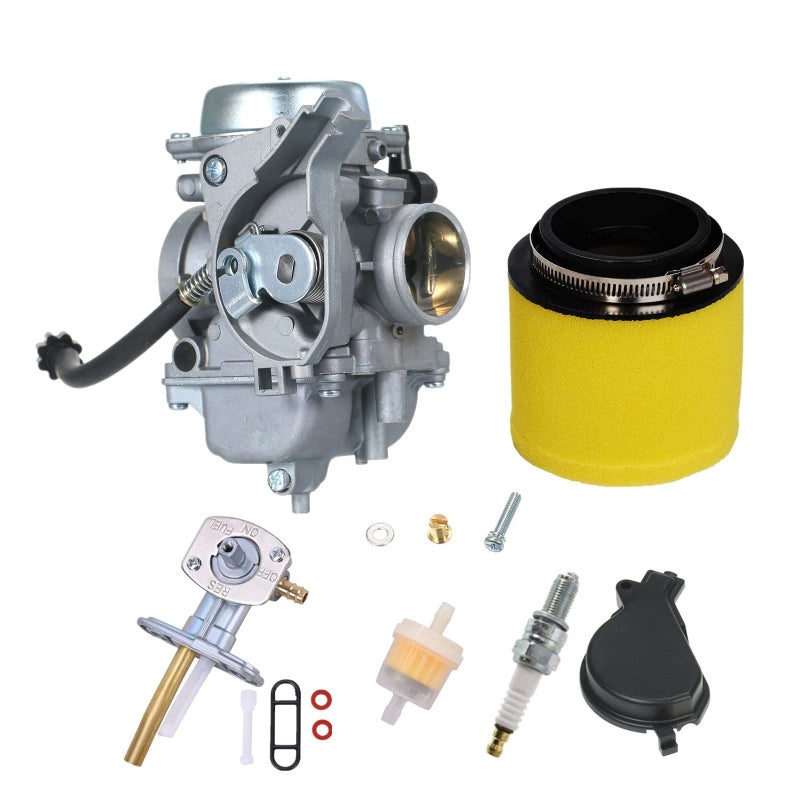 WHFZN 0470454 Carburetor for Arctic Cat 400 375 Carb 2002 2003 2004 Compatible with CVK32 With Petcock Valve
