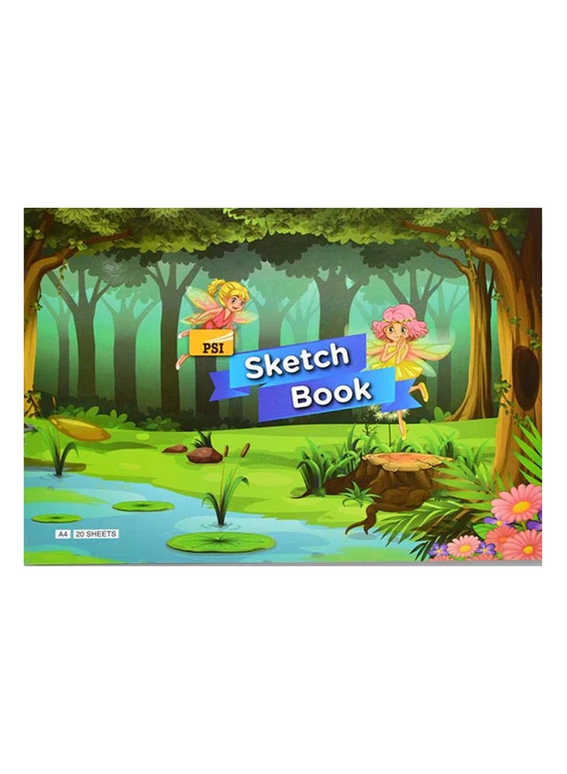 Psi دفتر رسم بحجم A4 مكون من 3 قطع مع أوراق بيضاء - Image 3