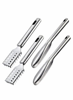 Excefore Fish Scaler Brush Fish Scaler Remover with Stainless Steel Sawtooth Easily Remove Fish Scales-Cleaning Brush Scraper Kitchen Tool Fish Scale Scraper Brush Scales Skin Remover  - Image 1