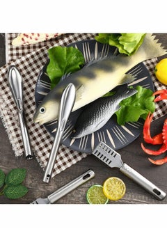 Excefore Fish Scaler Brush Fish Scaler Remover with Stainless Steel Sawtooth Easily Remove Fish Scales-Cleaning Brush Scraper Kitchen Tool Fish Scale Scraper Brush Scales Skin Remover  - Image 3