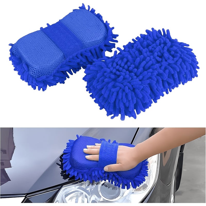 Ultra-Absorbent Chenille Microfiber Car Wash Mitt - Image 3