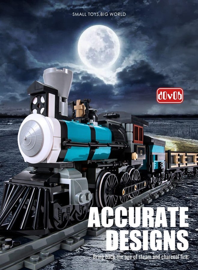 dOvOb TH10 Steam Train Building Kit with Train Track, Collectible Steam Locomotive Engineering Toys Set for Kids and Adult (560 PCS) - Image 2