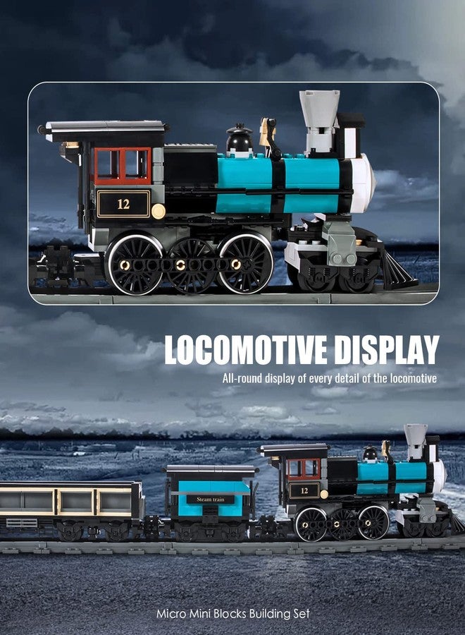 dOvOb TH10 Steam Train Building Kit with Train Track, Collectible Steam Locomotive Engineering Toys Set for Kids and Adult (560 PCS) - Image 4