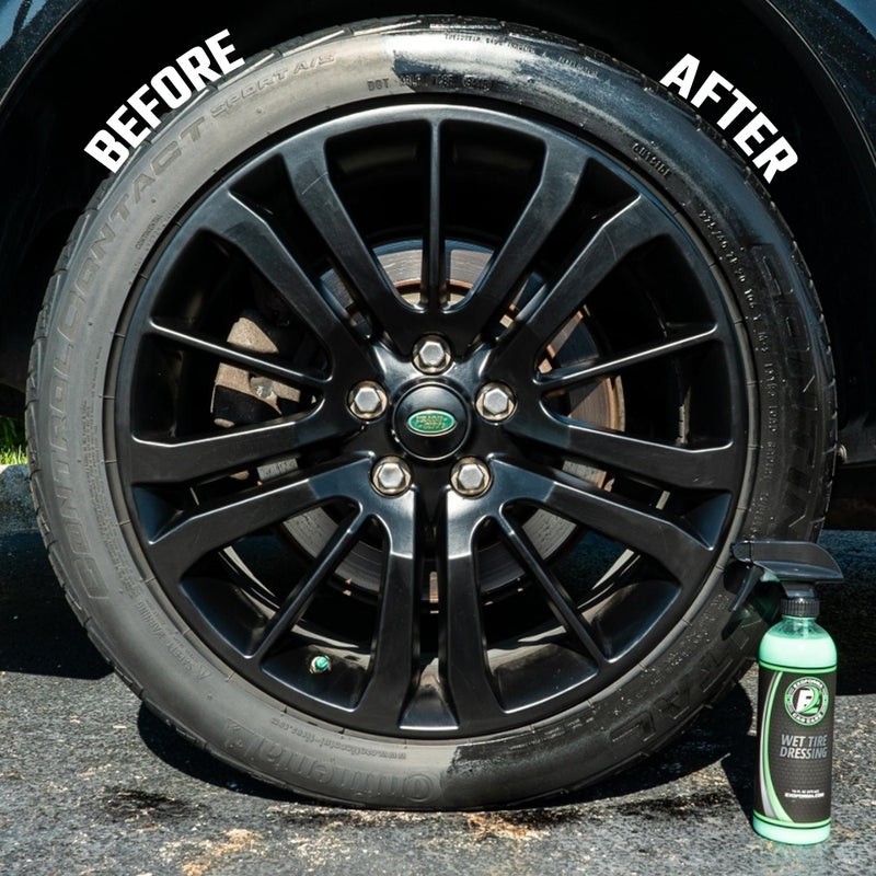 ExoForma Wet Tire Dressing Spray - Extremely High Shine Tire Dressing for That Wet Look - No Sling, Non-Greasy Silicone Formula with UV Protection - Easy to Apply, Minimal Cure Time - 16 fl oz - Image 2