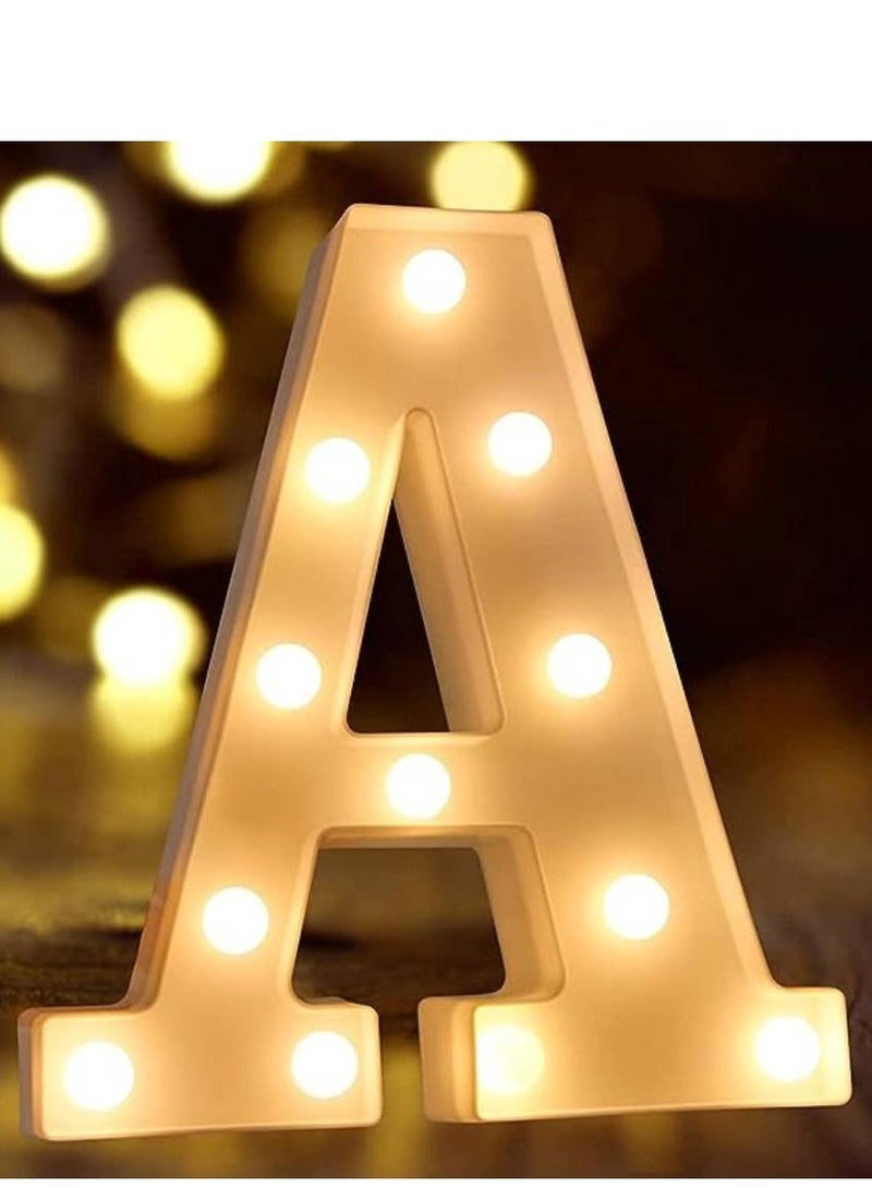 فيتاشيلي أضواء الحروف الأبجدية LED تضيء الحروف البلاستيكية الدائمة المعلقة أ - Image 1