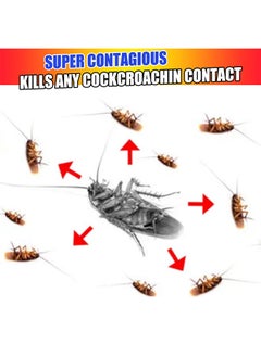 JUE-FISH 2 Pcs Roach Trap Agent for Cockroach Gel Bait Cockroach Pest Control Insecticide,​ Indoor Kitchen Household Cockroach Extermination Gel  - Image 5